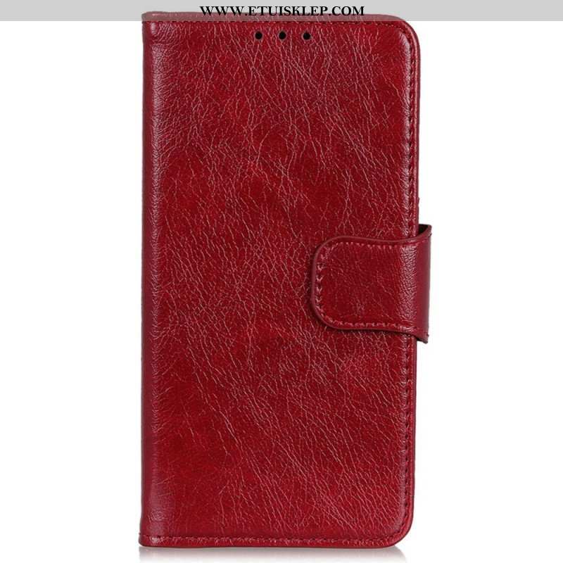 Etui Folio do Poco M4 5G Dwoina Skóry Nappa